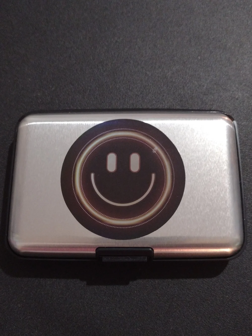 Silver Metallic Credit Card Wallet